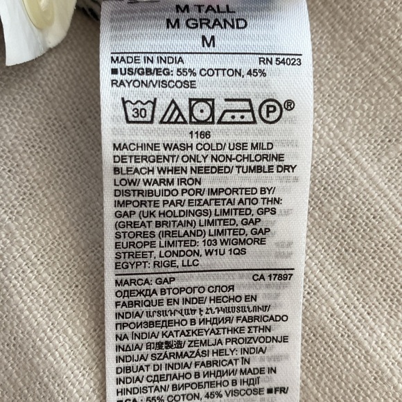 NWOT Gap plaid button down shirt - Picture 4 of 4